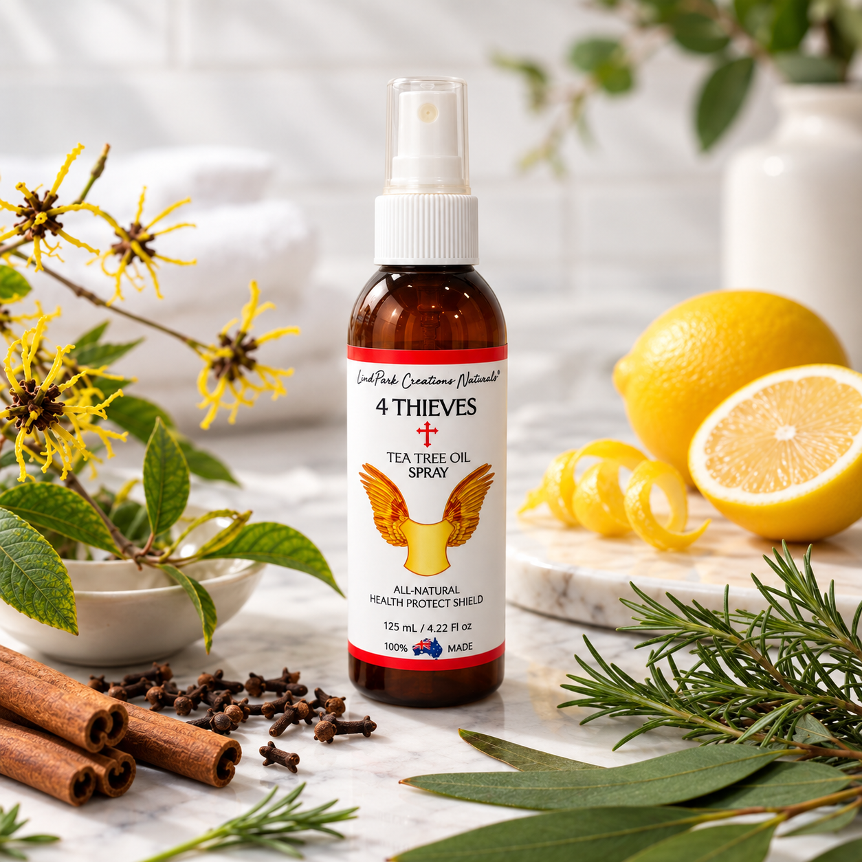 4 Thieves + Tea Tree All-Purpose Herbal Spray | LindPark - Image 2