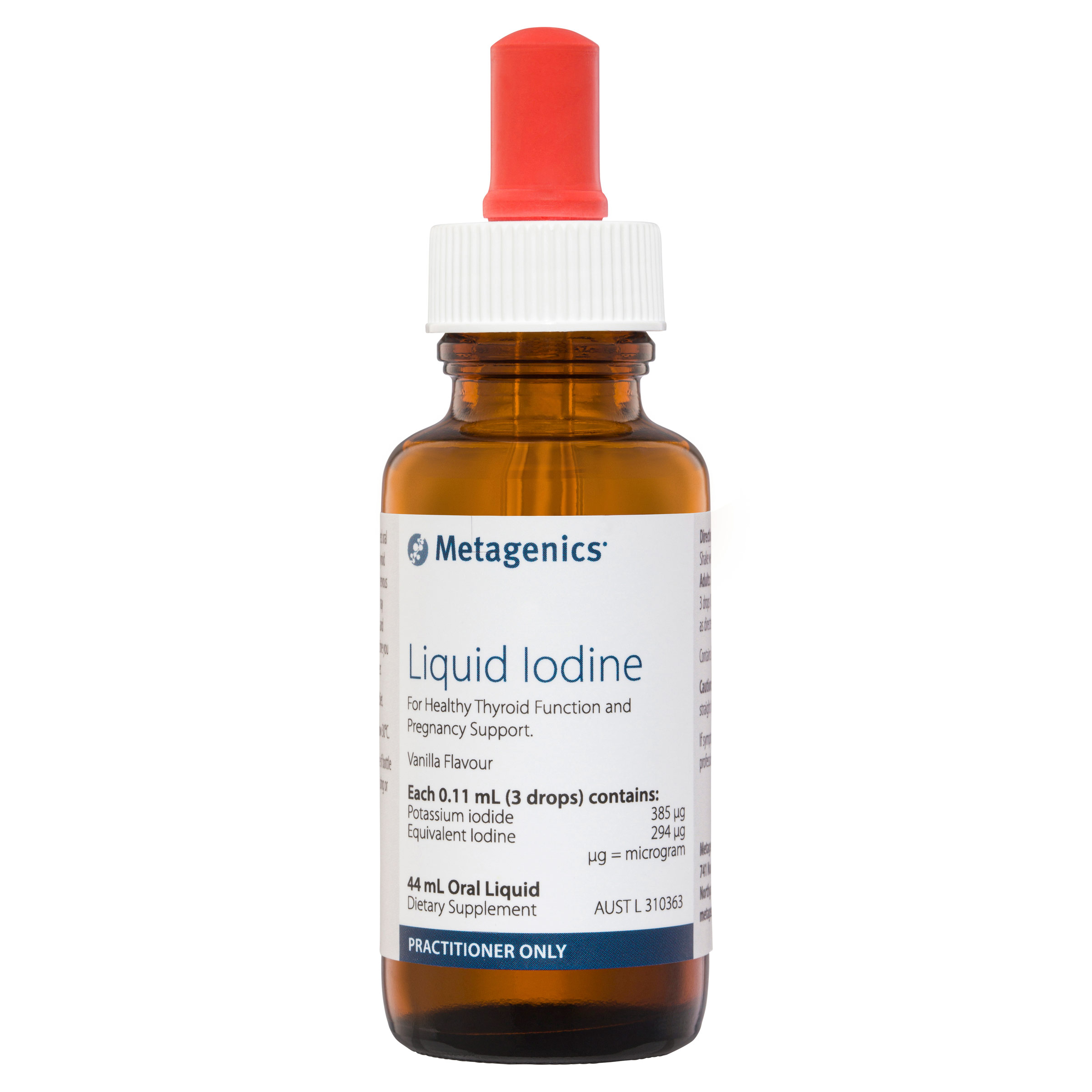 Metagenics Liquid Iodine Oral Liquid Vanilla 44 mL