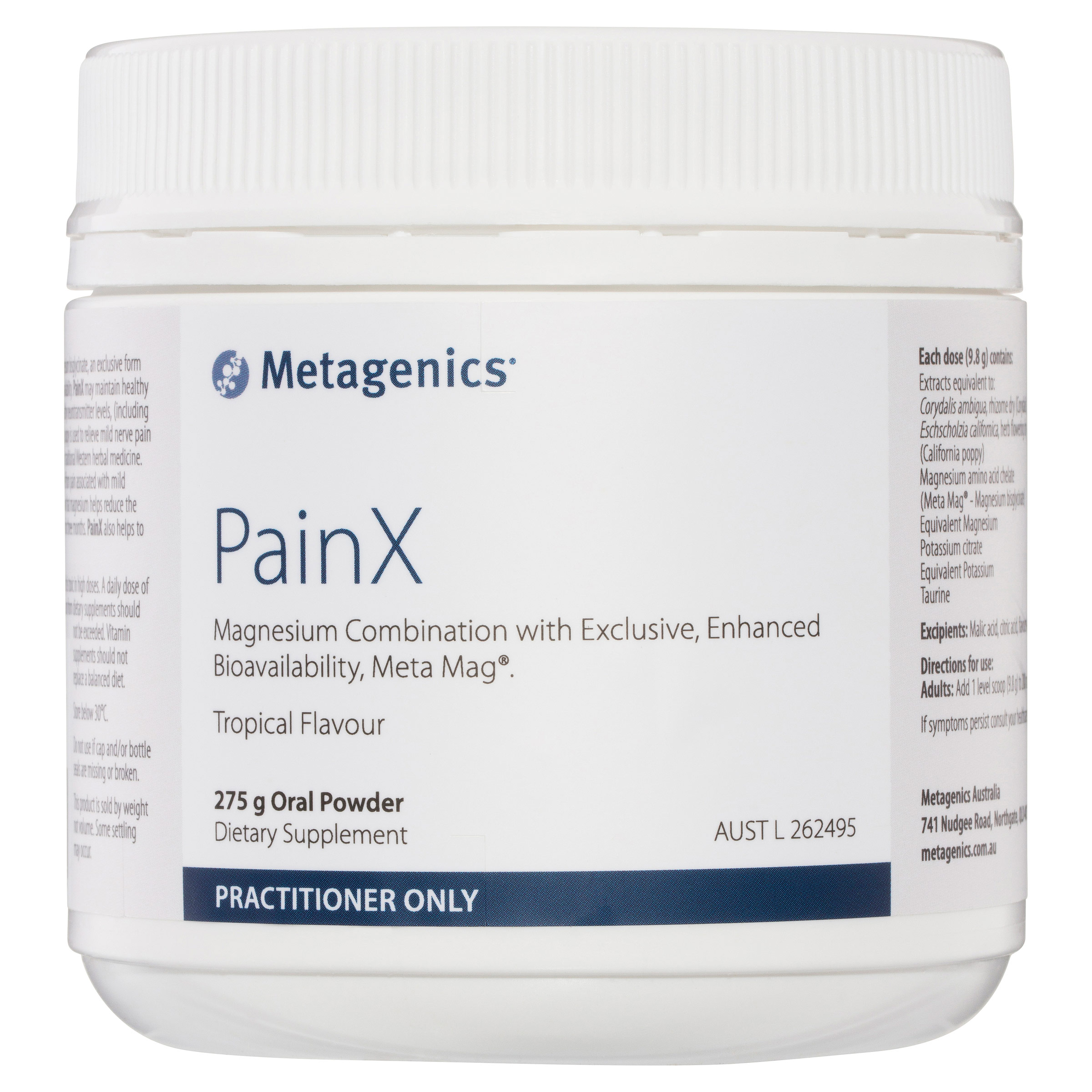 Metagenics PainX Oral Powder Tropical 275g