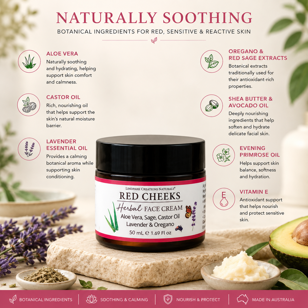 Red Cheeks Herbal Face Cream - Image 4