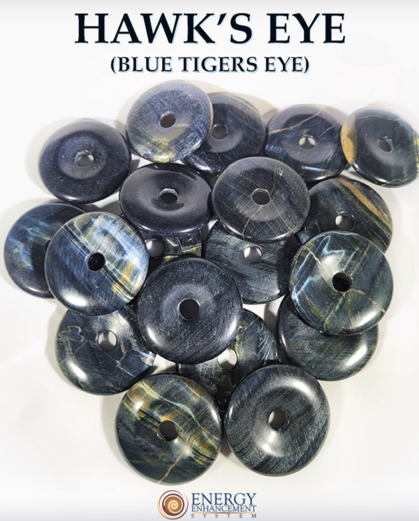 Hawks Eye (Blue Tigers Eye) EE Medallion