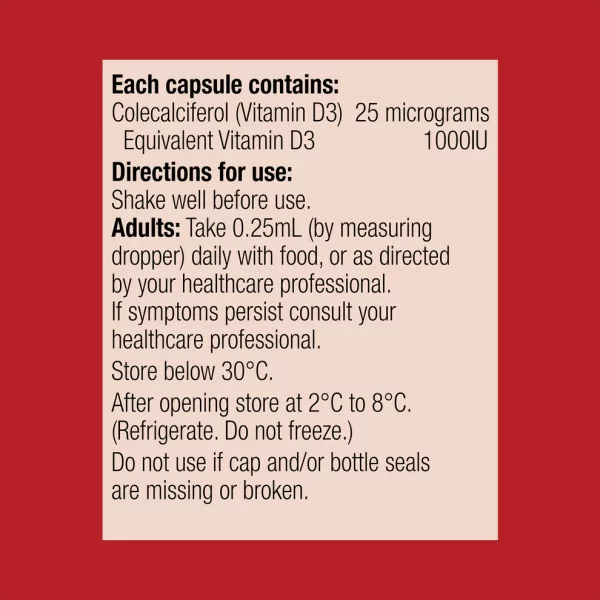 Vitamin D3 Liquid 90ml - Image 3