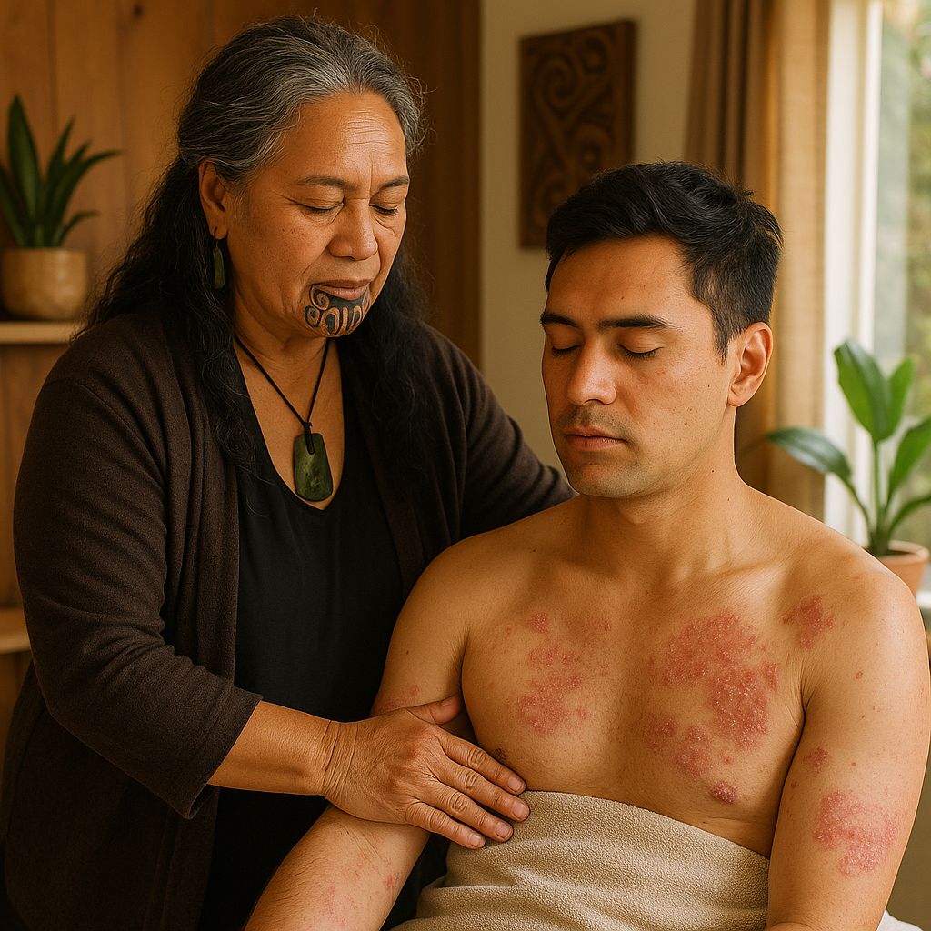 Maori Healing for a male with psoriasis