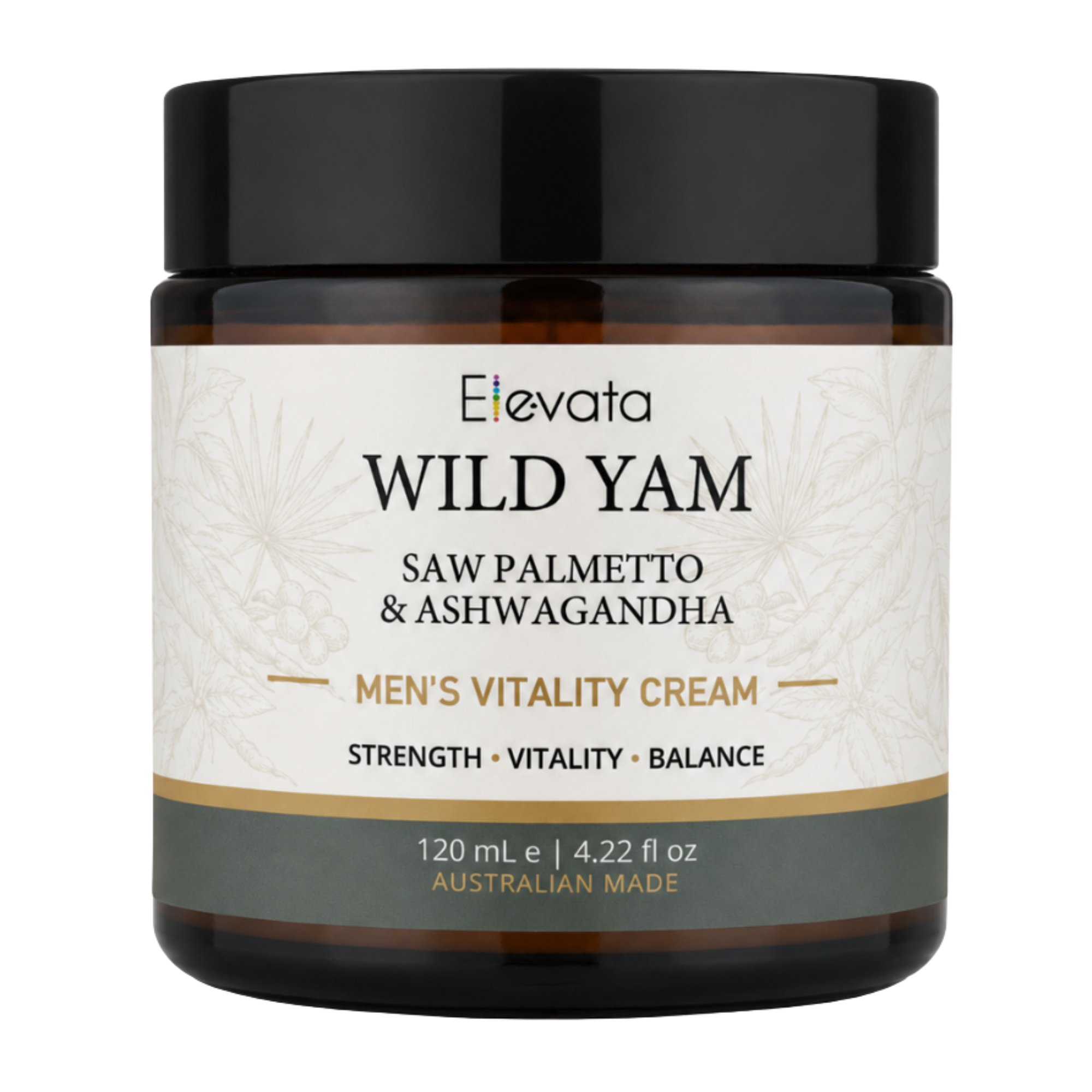 Wild Yam Saw Palmetto & Ashwagandha - Men's Vitality Cream