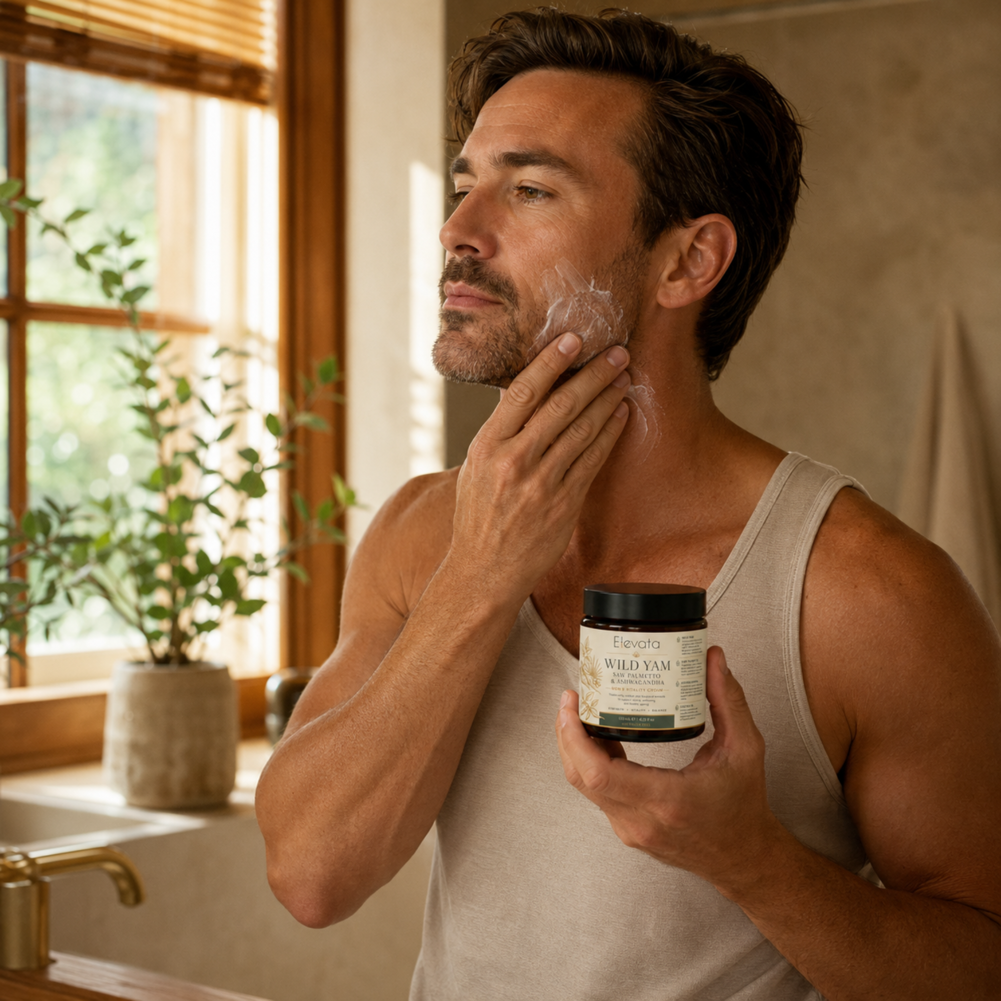 Wild Yam Cream for Men with Saw Palmetto & Ashwagandha | Elevata - Image 3