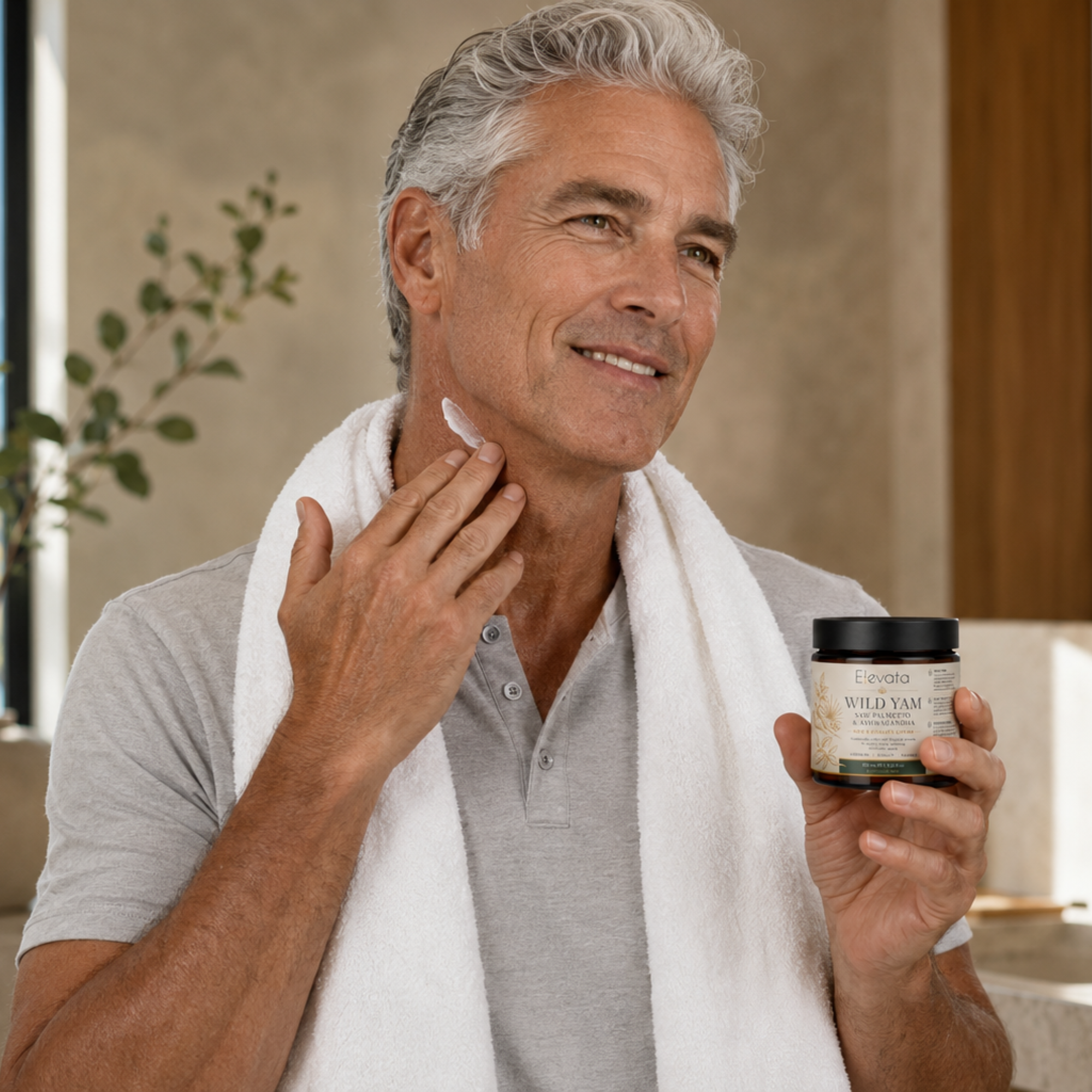 Elevata Wild Yam Cream for Men with Saw Palmetto & Ashwagandha - Image 4