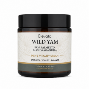 Elevata Wild Yam Cream for Men with Saw Palmetto & Ashwagandha