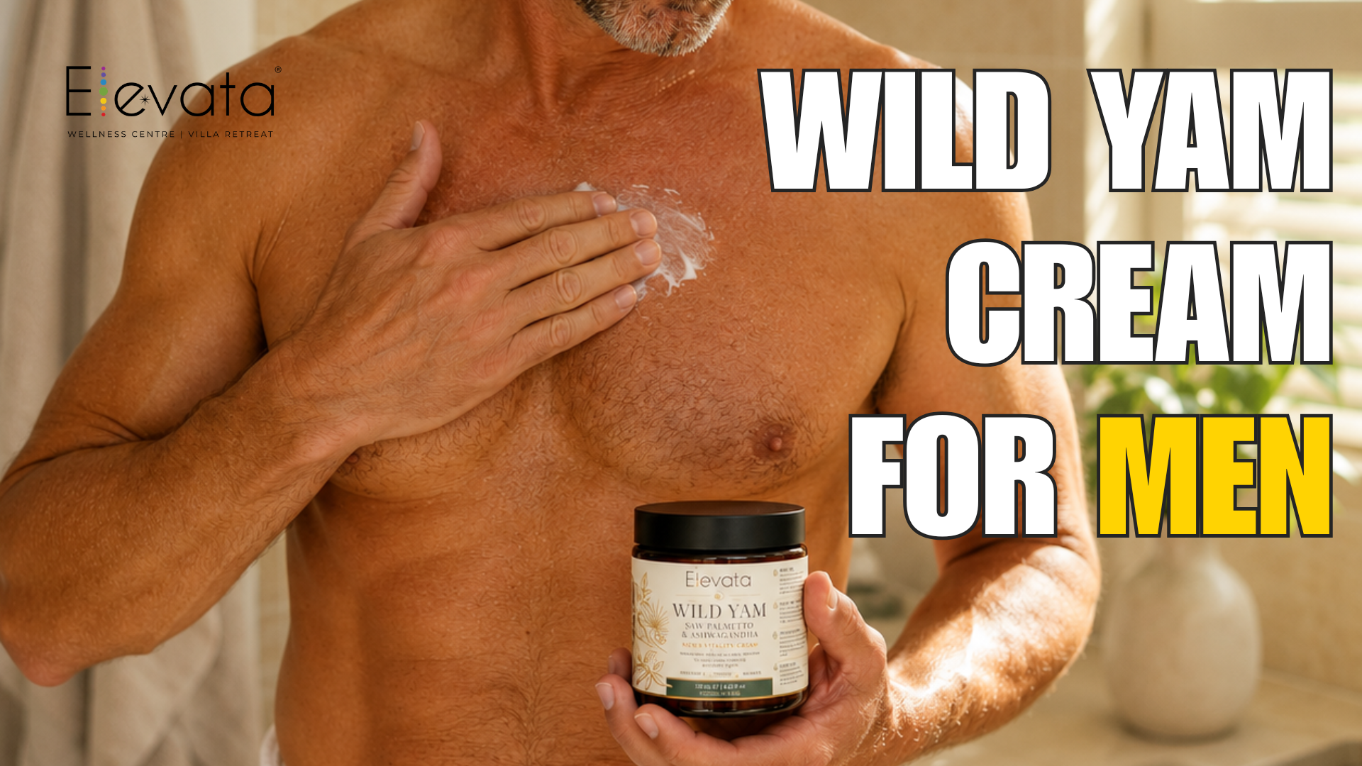 Men's Vitality Cream | Wild Yam, Saw Palmetto & Ashwagandha for Men Over 35